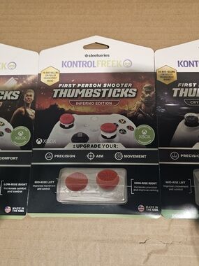 KontrolFreek Inferno Red Thumbsticks for Xbox - Precision AIM & Movement